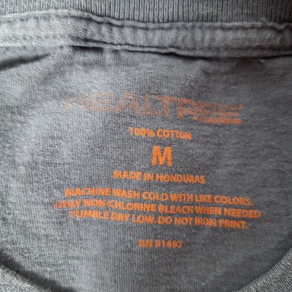 Realtree Xtra Men's T Shirt Medium Gray Camouflage Deer Antlers Short Sleeve - Picture 4 of 4